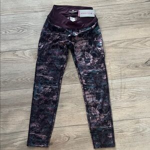 Purple print Capri leggings